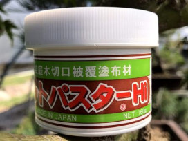 Pasta y bálasamo cicatrizante para la sheridas de poda y los cortes en el bonsai.